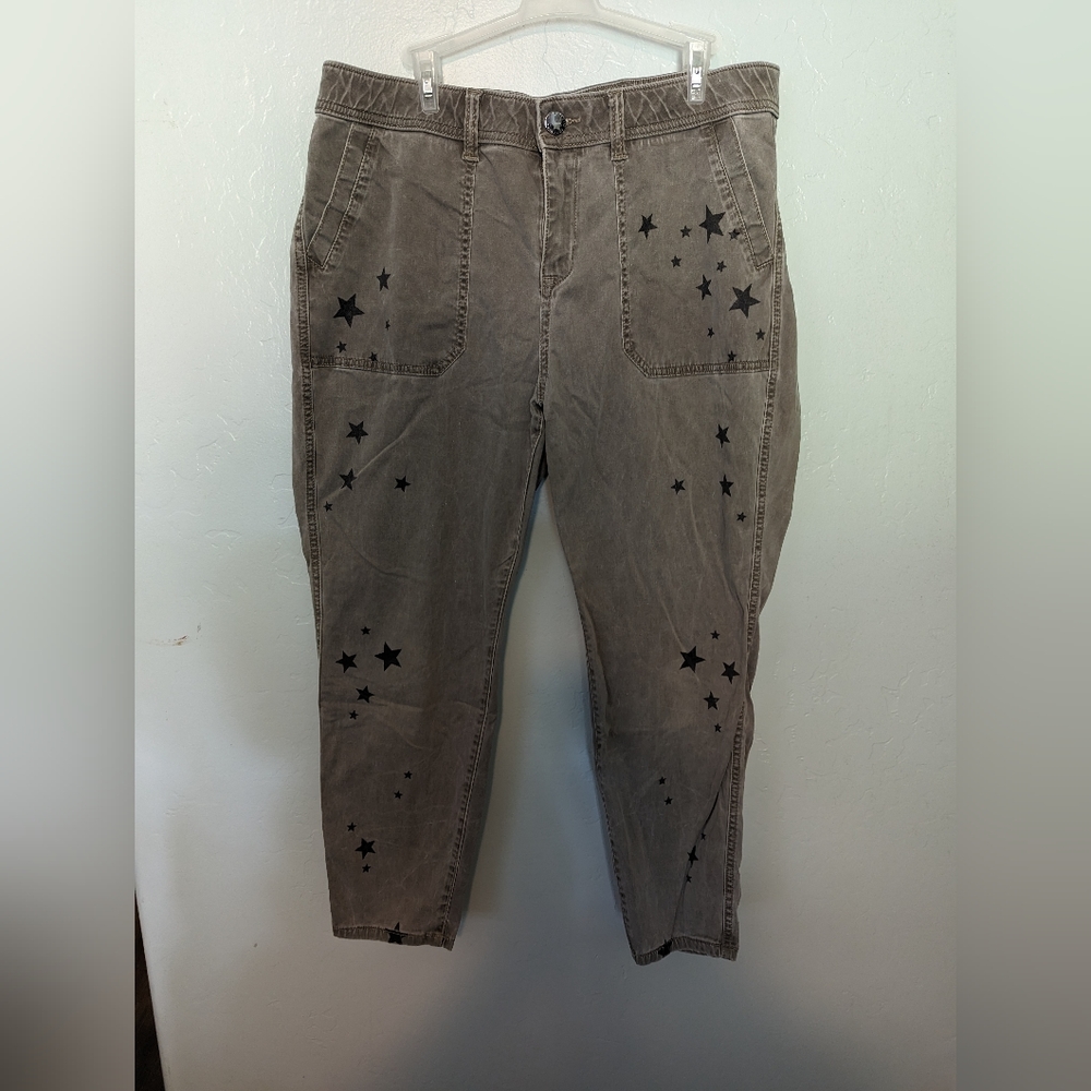 Lane Bryant Gray jeans with star detail